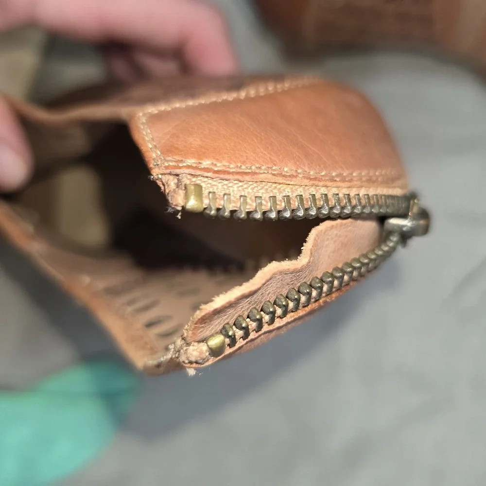 Bella Vita Tan Leather Upper Peep Toe Shoes Size 8.5 Medium